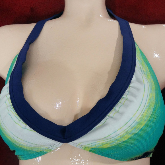 NWT Nike Bikini Gradient Top Yellow to Green - Picture 1 of 6